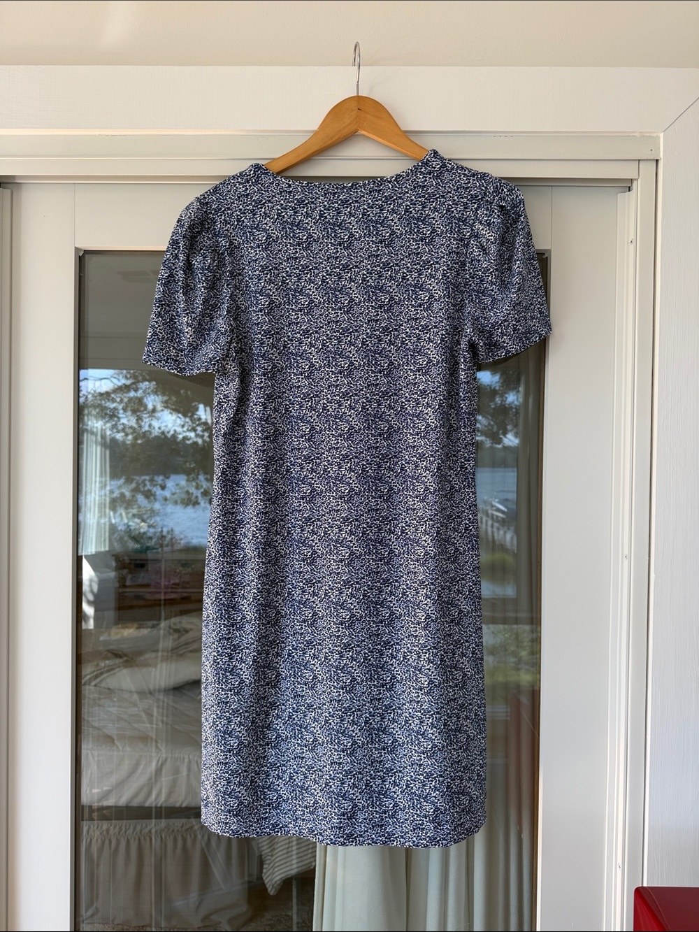 Lulu-B Blue and White cheetah print dress - Picture 2 of 5